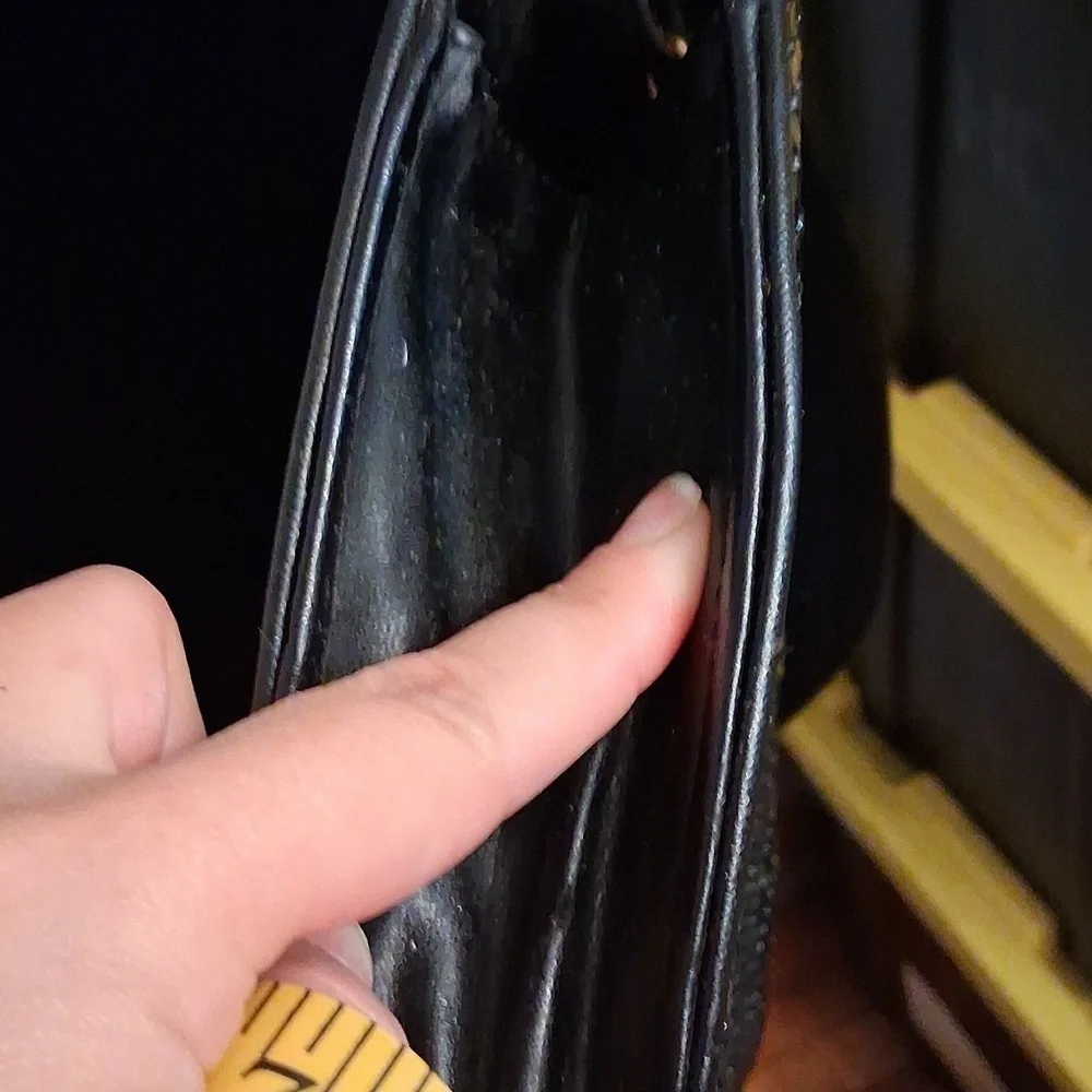 Whiting And Davis International Black Metal Purse
